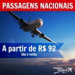 Promoção de PASSAGENS NACIONAIS! A partir de R$ 92, ida e volta, para voar até JULHO/2014!