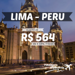 Promoção de passagens para LIMA – Peru!!! A partir de R$ 564, ida e volta, para viajar nos meses de JUNHO e JULHO/2014!!! Saídas do RJ, de SP e de Porto Alegre!