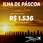 Passagens para a <b>ILHA DE PÁSCOA</b>, a partir de R$ 1.536, ida e volta!