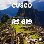 Promoção de passagens para <b>CUSCO</b>, no Peru, a partir de R$ 619, ida e volta!