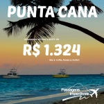 Promoção de passagens para <b>PUNTA CANA</b>, a partir de R$ 1.324, ida e volta!