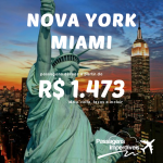 IMPERDÍVEL!!! Seleção de passagens da <b>TAM, Aeroméxico e Copa</b> para <b>NOVA YORK</b> ou <b>MIAMI</b>! A partir de R$ 1.473, ida e volta, até Outubro/15!