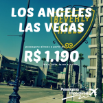 Aproveite a promoção de passagens para <b>LAS VEGAS</b> ou <b>LOS ANGELES</b>! A partir de R$ 1.190, ida e volta! Saídas de 28 cidades, de Dezembro/14 até Abril/2015, inclusive para o <b>Natal</b> e o <b>Carnaval</b>!