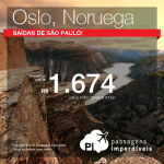 Passagens baratas para a <b>NORUEGA</b>! A partir de R$ 1.674, ida e volta! Saídas de São Paulo, com datas em Abril/2015!