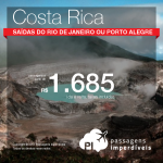 Promoção de Passagens para a <b>Costa Rica: San Jose</b>! A partir de R$ 1.685, ida e volta, COM TAXAS!
