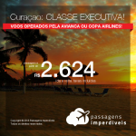Promoção de Passagens em <b>CLASSE EXECUTIVA</b> para <b>Curaçao</b>! A partir de R$ 2.663, ida e volta, COM TAXAS!
