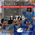 Promoção de Passagens para os <b>Estados Unidos: Orlando</b>! A partir de R$ 1.776, ida e volta, COM TAXAS!