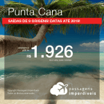 Promoção de Passagens para <b>PUNTA CANA</b>! A partir de R$ 1.926, ida e volta, COM TAXAS INCLUÍDAS! Datas até 2019!