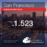 Promoção de Passagens para <b>San Francisco</b>! A partir de R$ 1.523, ida e volta, COM TAXAS!
