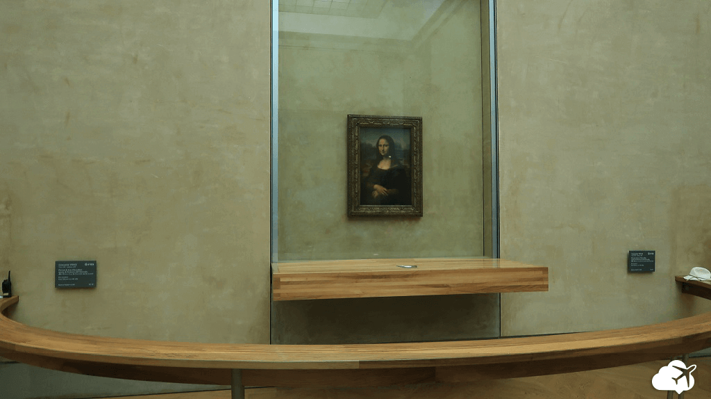 Pintura Mona Lisa museu do Louvre Paris