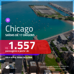 Promoção de Passagens para os <b>EUA: CHICAGO</b>! A partir de R$ 1.557, ida e volta, c/ taxas!