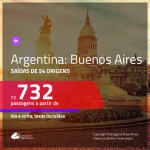 Promoção de Passagens para a <b>ARGENTINA: Buenos Aires</b>! A partir de R$ 732, ida e volta, c/ taxas!