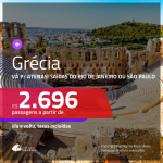 Promoção de Passagens para a <b>GRÉCIA: Atenas</b>! A partir de R$ 2.696, ida e volta, c/ taxas!