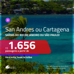 Promoção de Passagens para a <b>COLÔMBIA: Cartagena ou San Andres</b>! A partir de R$ 1.656, ida e volta, c/ taxas!