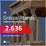 Promoção de Passagens para a <b>GRÉCIA: Atenas</b>! A partir de R$ 2.636, ida e volta, c/ taxas!