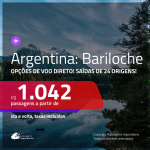 Promoção de Passagens para a <b>ARGENTINA: Bariloche</b>! A partir de R$ 1.042, com opções de VOO DIRETO, ida e volta, c/ taxas!