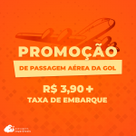 Promoção da GOL: passagens aéreas por R$ 3,90 + taxas de embarque