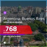 Promoção de Passagens para a <b>ARGENTINA: Buenos Aires</b>! A partir de R$ 768, ida e volta, c/ taxas!