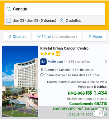 hotel em cancun