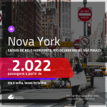 Passagens para <b>NOVA YORK</b>! A partir de R$ 2.022, ida e volta, c/ taxas!