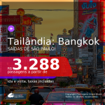 Passagens para a <b>TAILÂNDIA: Bangkok</b>, com datas para viajar a partir de Abril até Junho/21! A partir de R$ 3.288, ida e volta, c/ taxas!