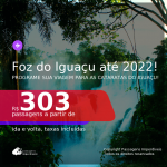 Programe sua viagem para as Cataratas do Iguaçu! Passagens para <b>FOZ DO IGUAÇU</b>! A partir de R$ 303, ida e volta, c/ taxas! Datas até 2022!
