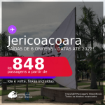 Passagens para <b>JERICOACOARA</b>! A partir de R$ 848, ida e volta, c/ taxas! Datas até 2022!