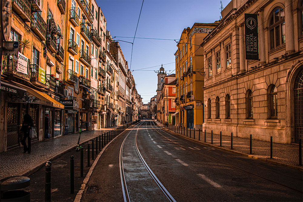 ruas de lisboa em portugal