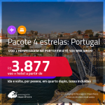 <strong>PASSAGEM + HOTEL 4 ESTRELAS</strong> em <strong>PORTUGAL: Porto</strong>! A partir de R$ 3.877, por pessoa, quarto duplo, c/ taxas! Em até 10x SEM JUROS!