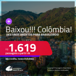 BAIXOU!!! Destinos abertos para brasileiros! Promoção de Passagens para a <strong>COLÔMBIA: Bogotá, Cartagena ou San Andres</strong>! A partir de R$ 1.619, ida e volta, c/ taxas!