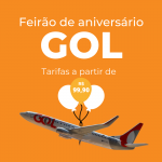 Passagens da GOL a partir de R$ 99,90! Aproveite o Feirão de Aniversário!