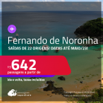 Passagens para <strong>FERNANDO DE NORONHA</strong>! A partir de R$ 642, ida e volta, c/ taxas!