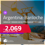Passagens para a <strong>ARGENTINA: Bariloche</strong>! A partir de R$ 2.069, ida e volta, c/ taxas!