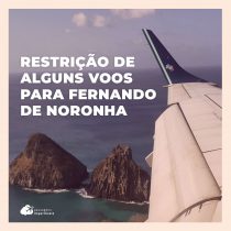 Suspensão temporária de alguns voos em Fernando de Noronha