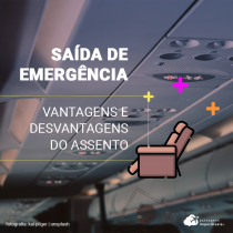 Saída de emergência de avião: vantagens e desvantagens de se sentar próximo a ela