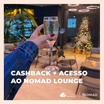 Abra sua conta Nomad e ganhe até US$20 de cashback e acesso ao Nomad Lounge