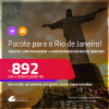 <strong>PASSAGEM + HOTEL</strong> no<strong> RIO DE JANEIRO</strong>! A partir de R$ 892, por pessoa, quarto duplo, c/ taxas!