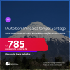 MUITO BOM!!! AINDA DÁ TEMPO! Passagens para o <strong>CHILE: Santiago</strong>! Datas para viajar inclusive no Inverno! A partir de R$ 785, ida e volta, c/ taxas! Opções de VOO DIRETO!