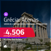 Passagens para a <strong>GRÉCIA: Atenas</strong>! Datas para viajar até Março/25! A partir de R$ 4.506, ida e volta, c/ taxas!