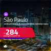 Passagens para <strong>SÃO PAULO</strong>! A partir de R$ 280, ida e volta, c/ taxas! Datas até Março/25, inclusive Férias, Feriados e mais!