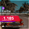 Passagens para o <strong>CARIBE: Colômbia, Aruba, Costa Rica, Cuba, Curaçao, Jamaica, México, Panamá, Porto Rico ou República Dominicana! </strong>A partir de R$ 1.185, ida e volta, c/ taxas!