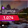 Passagens para a <strong>ARGENTINA: Bariloche, Buenos Aires ou Mendoza</strong>! A partir de R$ 1.074, ida e volta, c/ taxas! Datas inclusive no Inverno, Férias e mais!