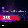 <strong>SHOWS do BRUNO MARS! </strong>Passagens para <strong>BRASÍLIA, RIO DE JANEIRO ou SÃO PAULO</strong>, com datas para os<strong> SHOWS do BRUNINHO!</strong> A partir de R$ 263, ida e volta, c/ taxas!