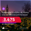 Aproveite! Passagens para <strong>LONDRES ou ROMA</strong>! Datas para viajar até Maio/25! A partir de R$ 3.475, ida e volta, c/ taxas! Em até 8x SEM JUROS!