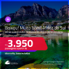 BAIXOU!!! MUITO BOM!!! Passagens para a <strong>ÁFRICA DO SUL: Cape Town ou Joanesburgo</strong>! A partir de R$ 3.950, ida e volta, c/ taxas! Em até 10x SEM JUROS! Opções com BAGAGEM INCLUÍDA! Opções de VOO DIRETO!